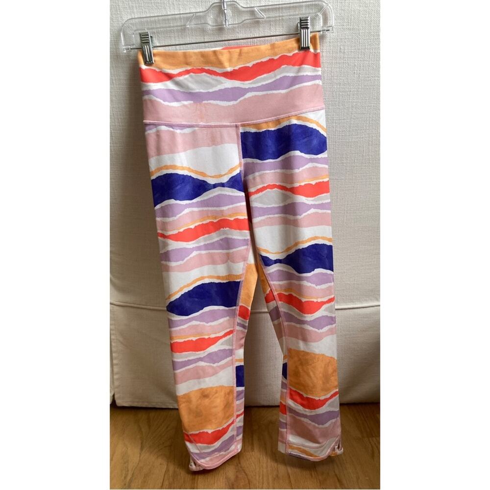 Lululemon leggings Size 4 True Self Crop Beacher Stripe